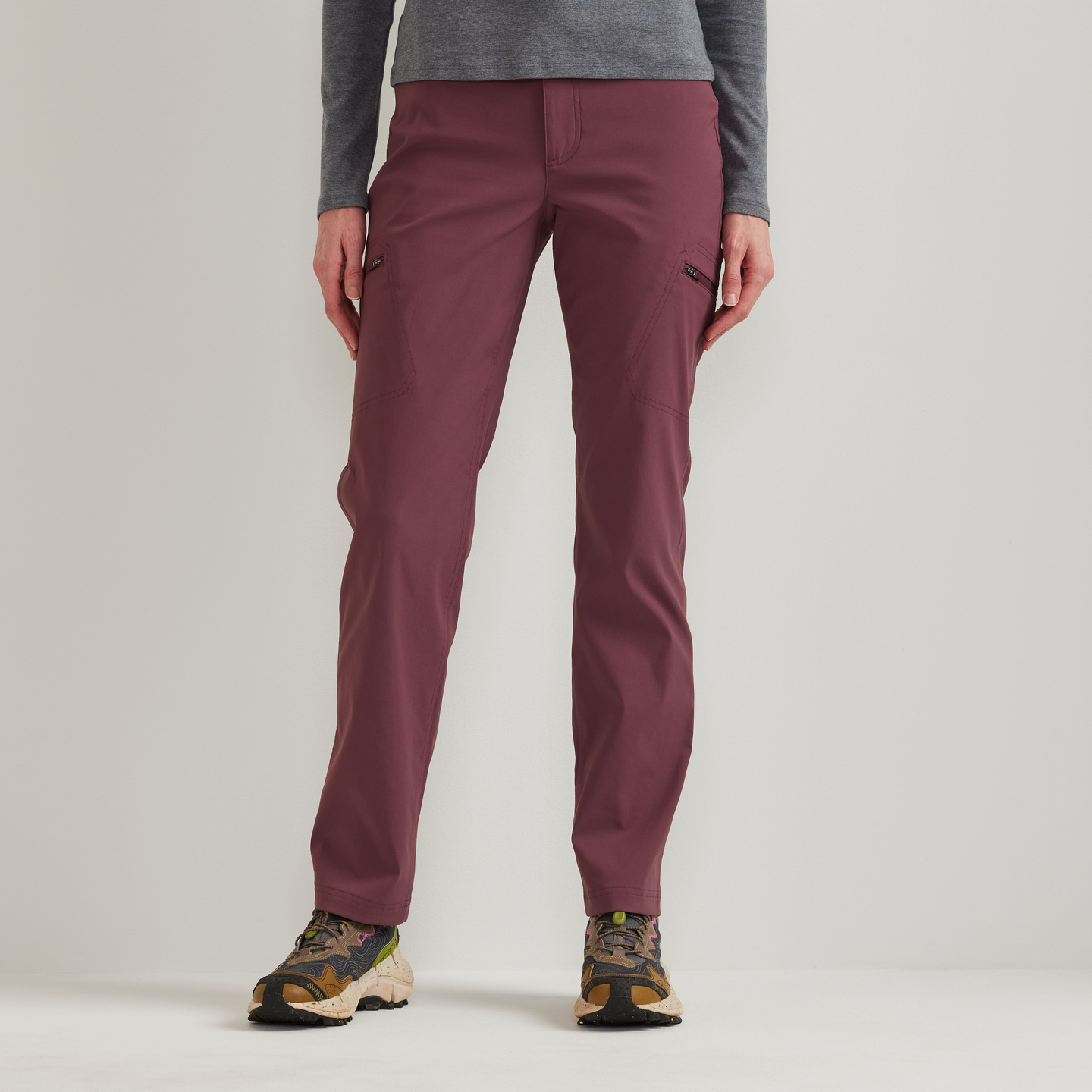 Women's Guide Pro High Rise Pants-Plumwine-Regular-C1