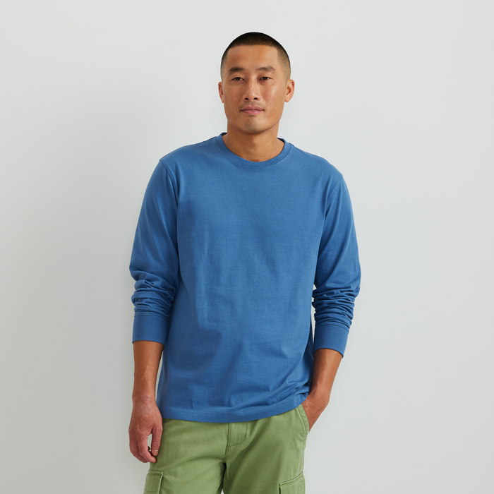 Men's Legend Wash 100% Cotton Long-Sleeve Classic T-Shirt