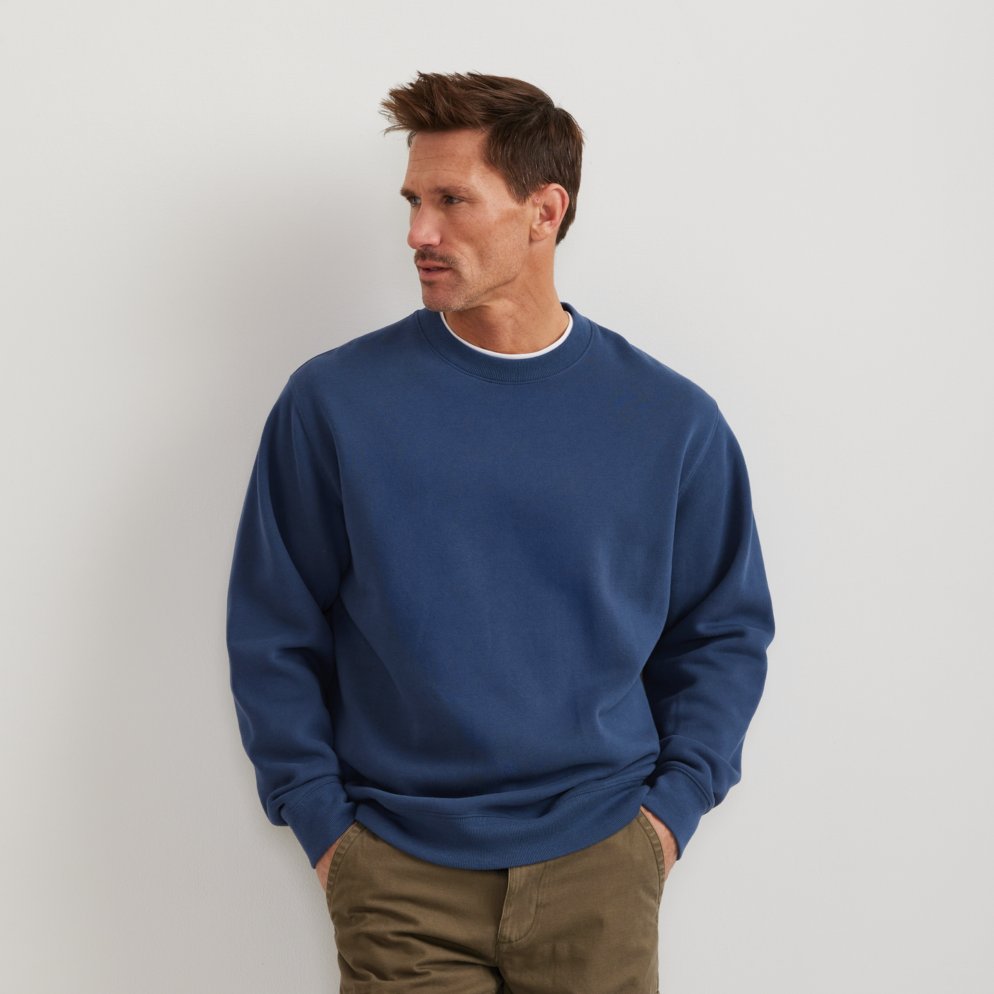 Men's Vintage Soft Crew Sweatshirt-Dusk-Regular-C1