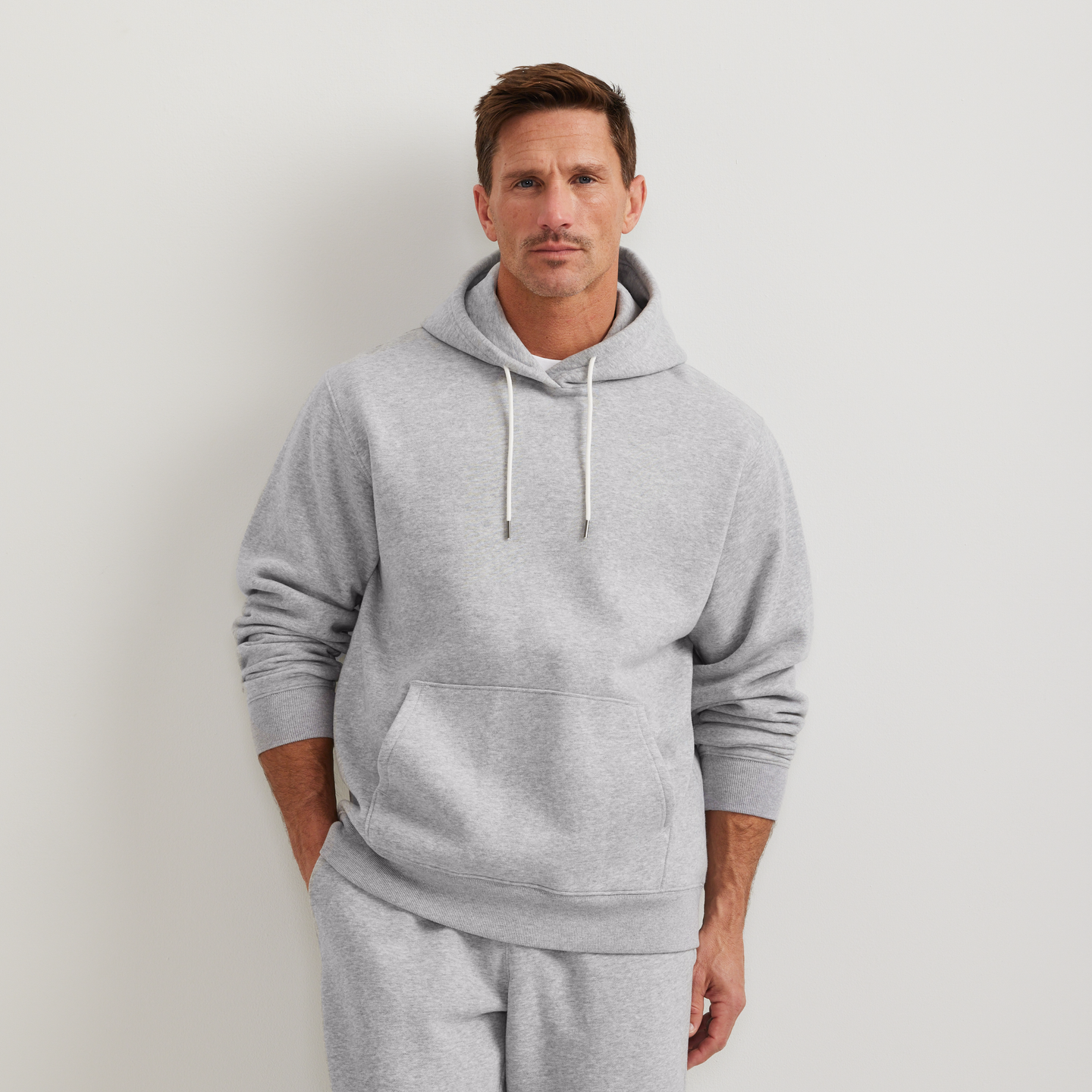 Men's Vintage Soft Pullover Hoodie-Htr Gray-Regular-C1
