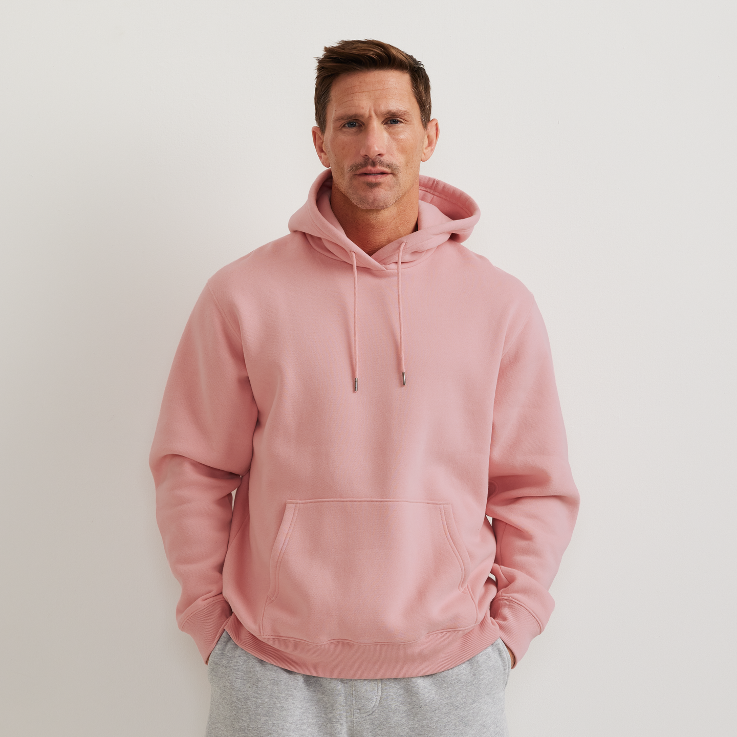 Men's Vintage Soft Pullover Hoodie-Lt Berry-Regular-C1