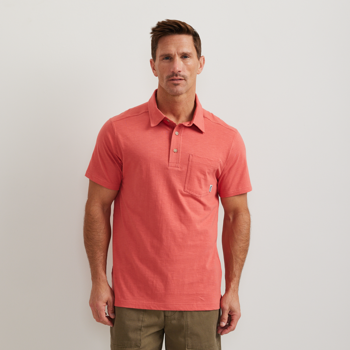 Men's New Baja Polo Shirt-Tangelo-Regular-C1