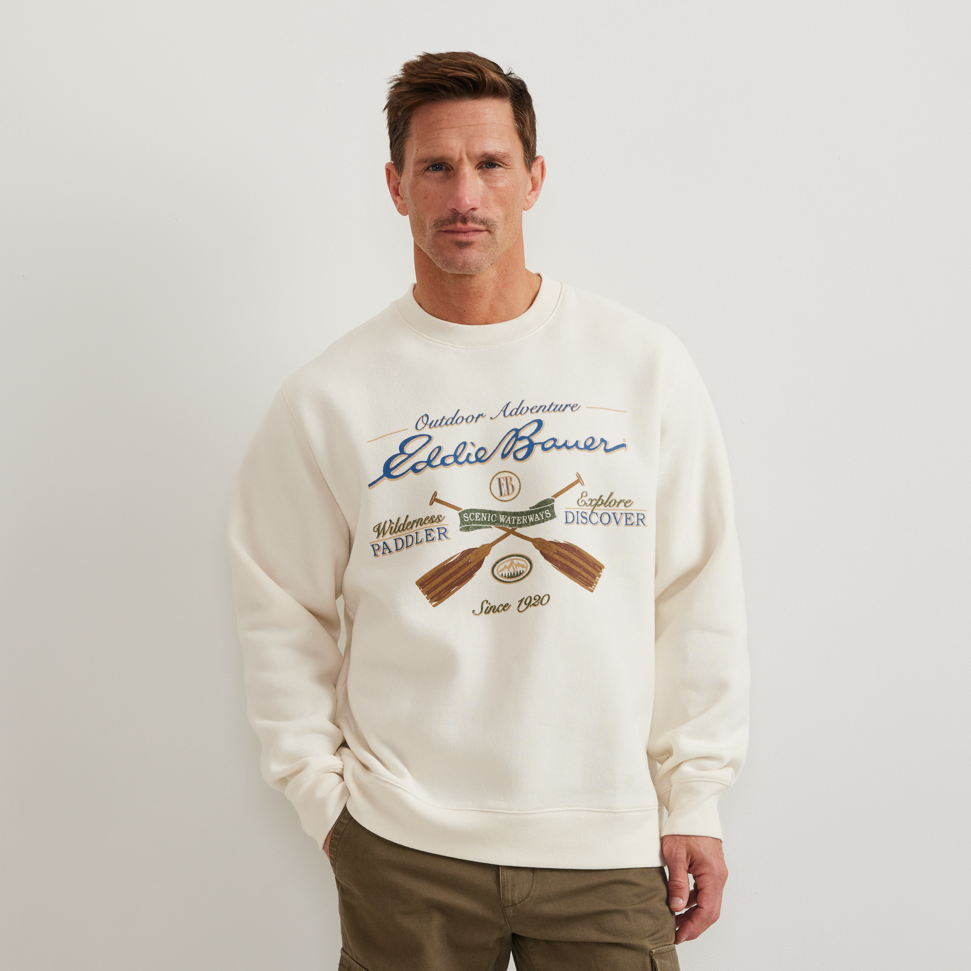 Eddie Bauer Men's The Vintage Soft Paddle Crew