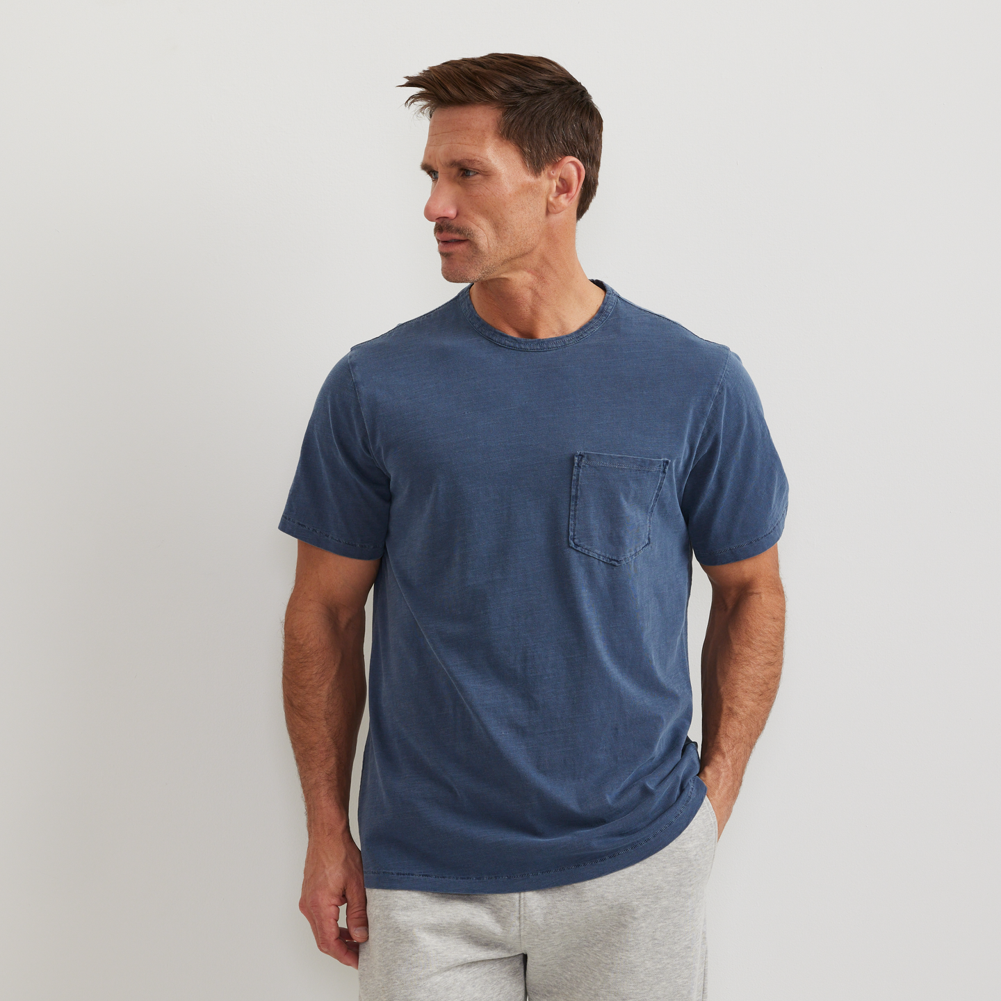 Men's Sunwashed Cotton T-Shirt-Dusk-Regular-C1
