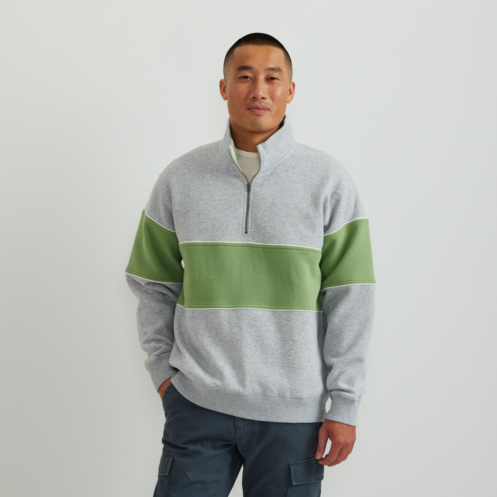 Eddie Bauer Men's The Vintage Soft Qz Stripe