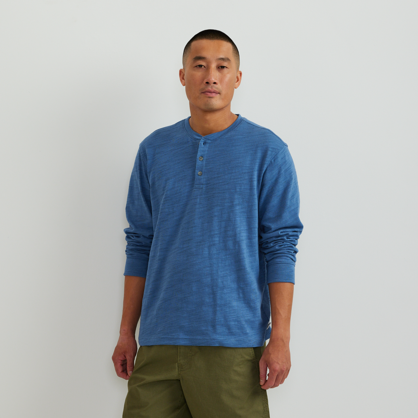 Men's Slub Jersey Henley-Tile Blue-Regular-C1