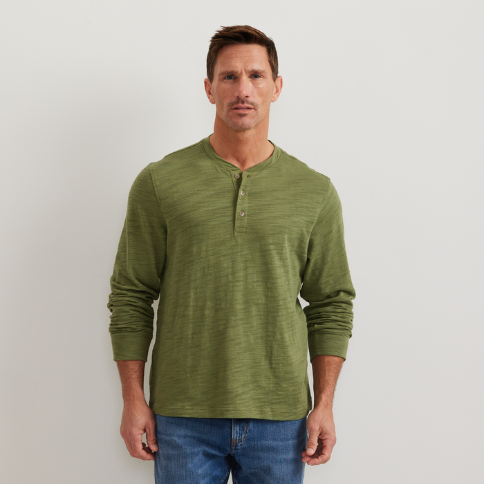 Men's Slub Jersey Henley