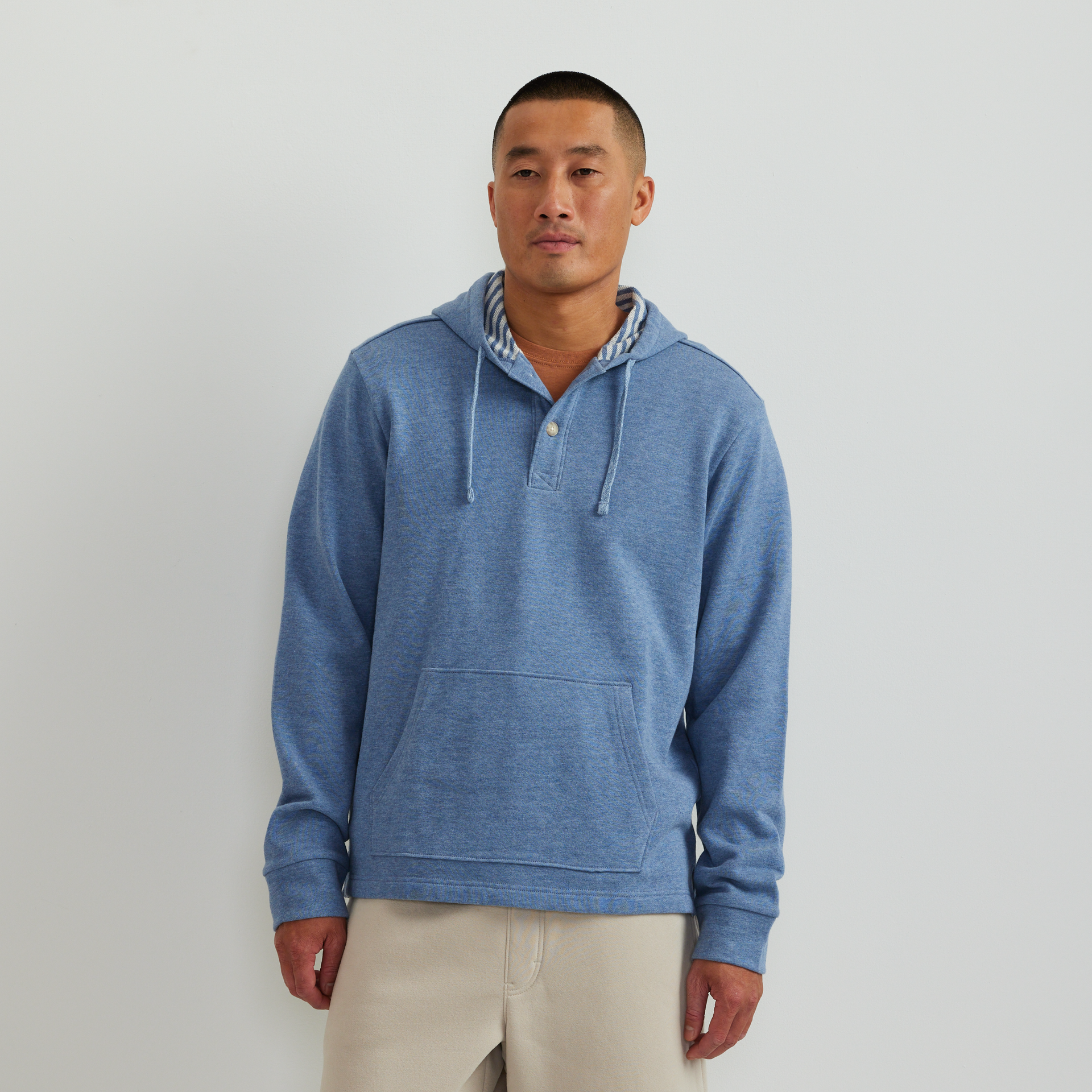 Eddie Bauer Men's Striped Hood Pullover