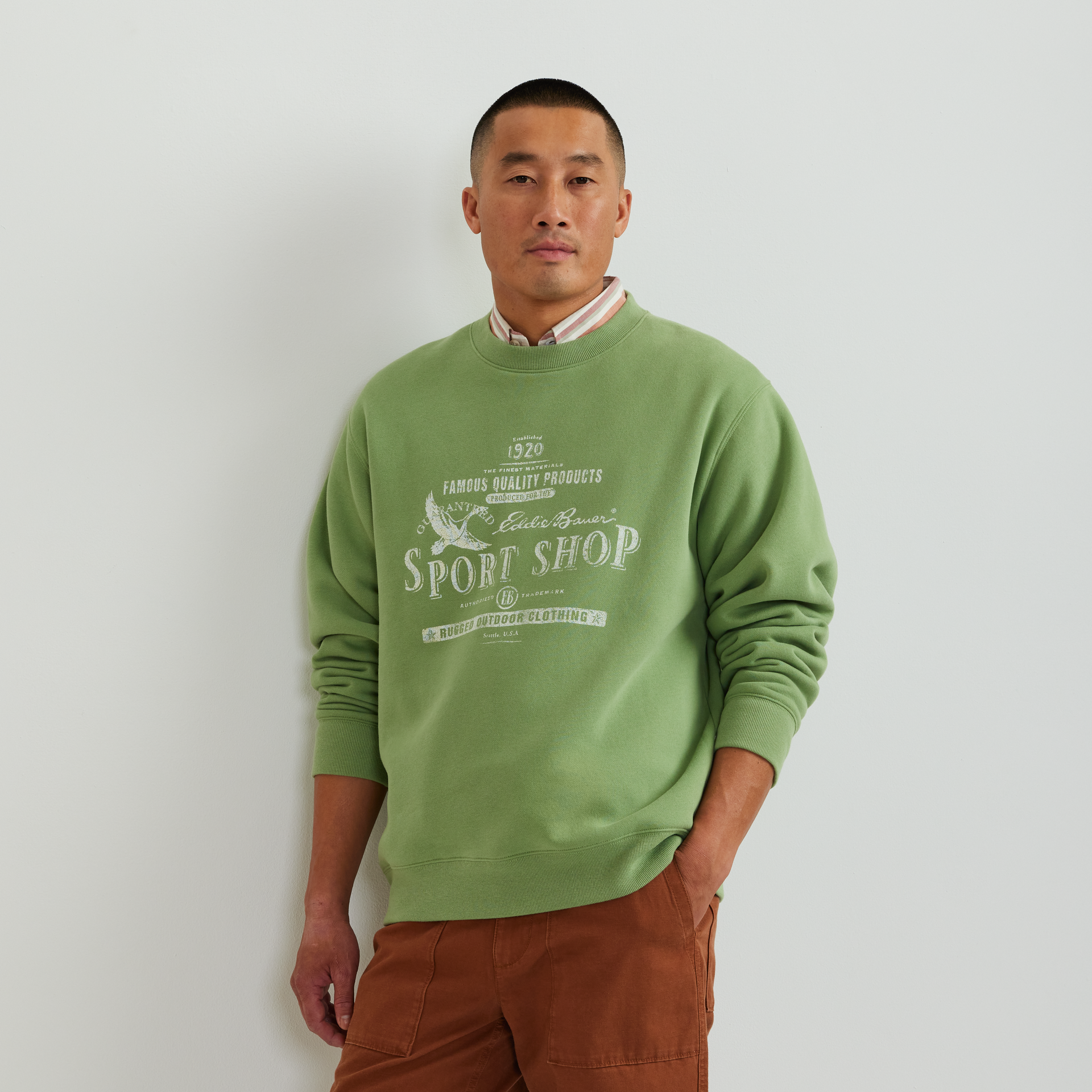 Eddie Bauer Men's The Vintage Soft Sportshop Crew
