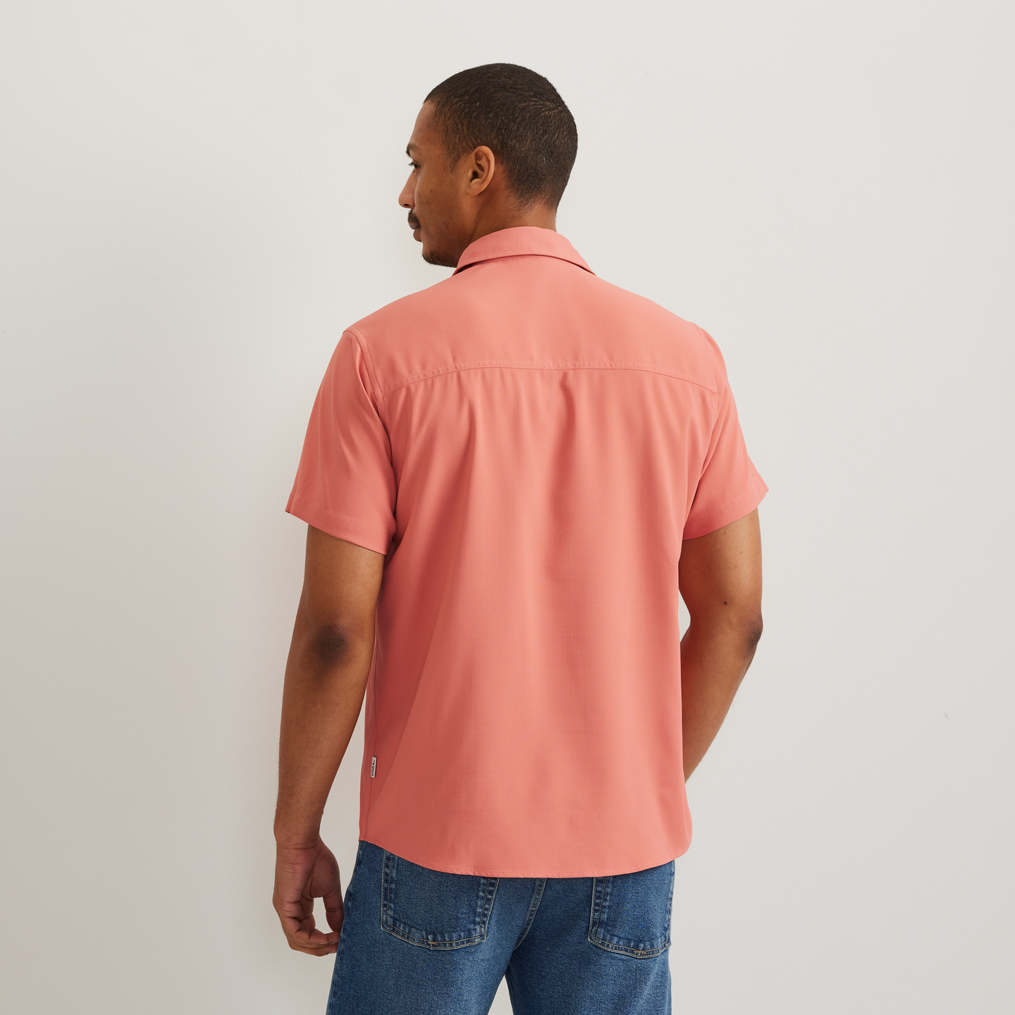 Men's SS Destination Shirt-Solid-Tangelo-Regular-F1