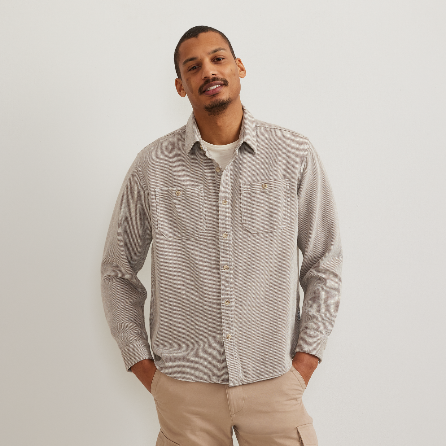 Men's Dawn Patrol Long-Sleeve Shirt-Mushroom-Regular-C1