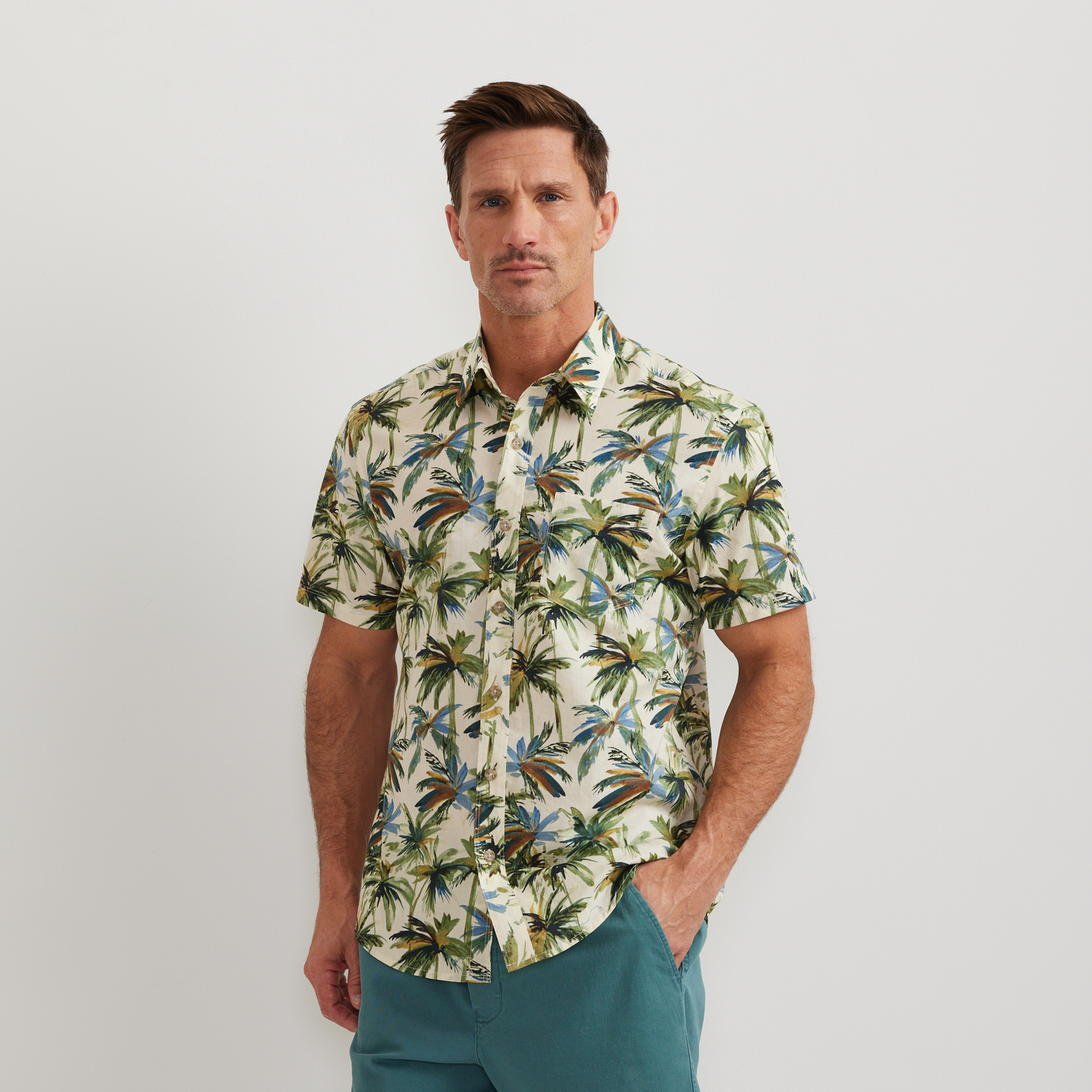 Men's SS Baja Shirt-Sand-Regular-C1