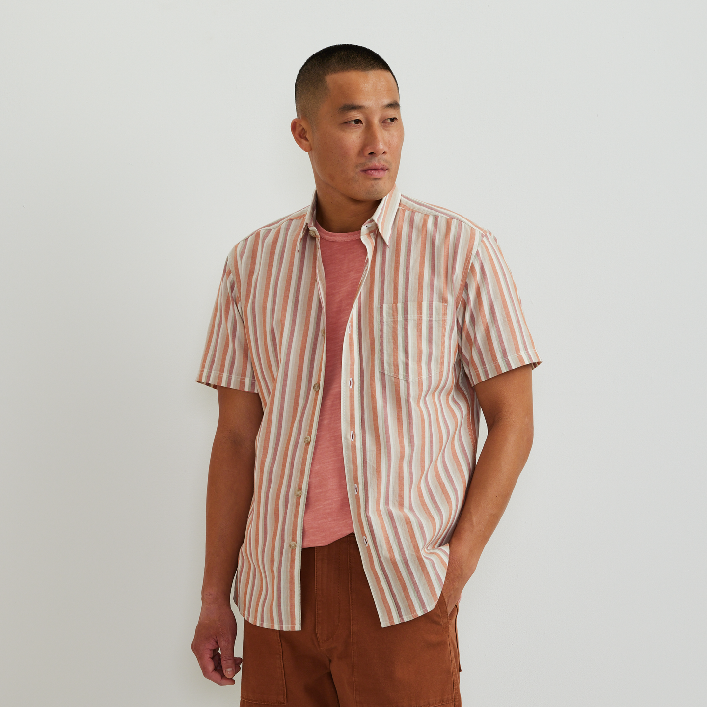 Men's SS Baja Shirt-Paprika-Regular-C1