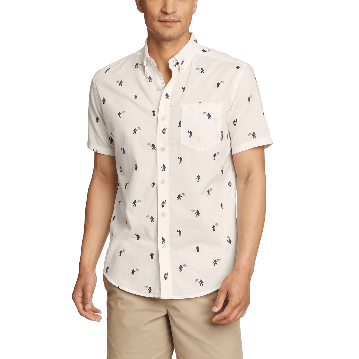 Men's SS Baja Shirt-Lt Ivory-Regular-C1