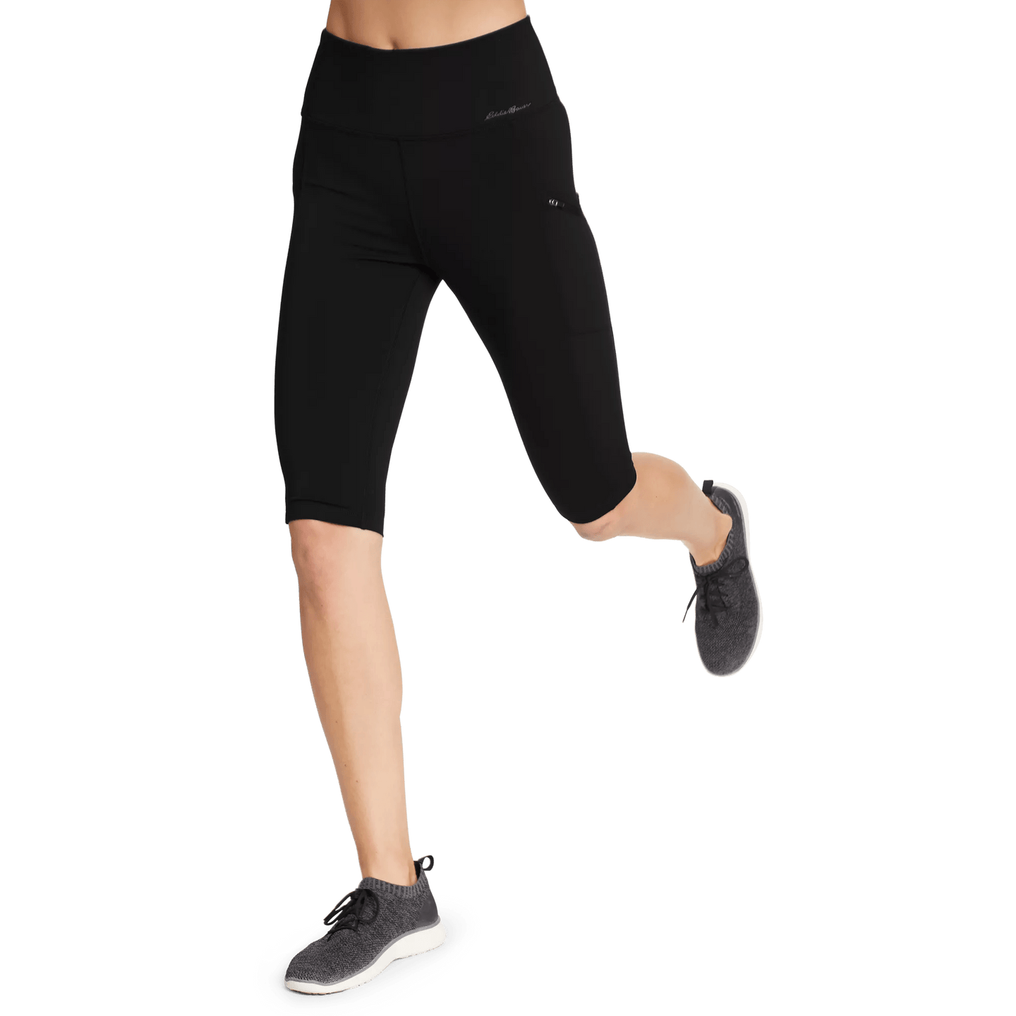 Women's Traverse Trail High-Rise Knee Shorts-Black-Regular-6