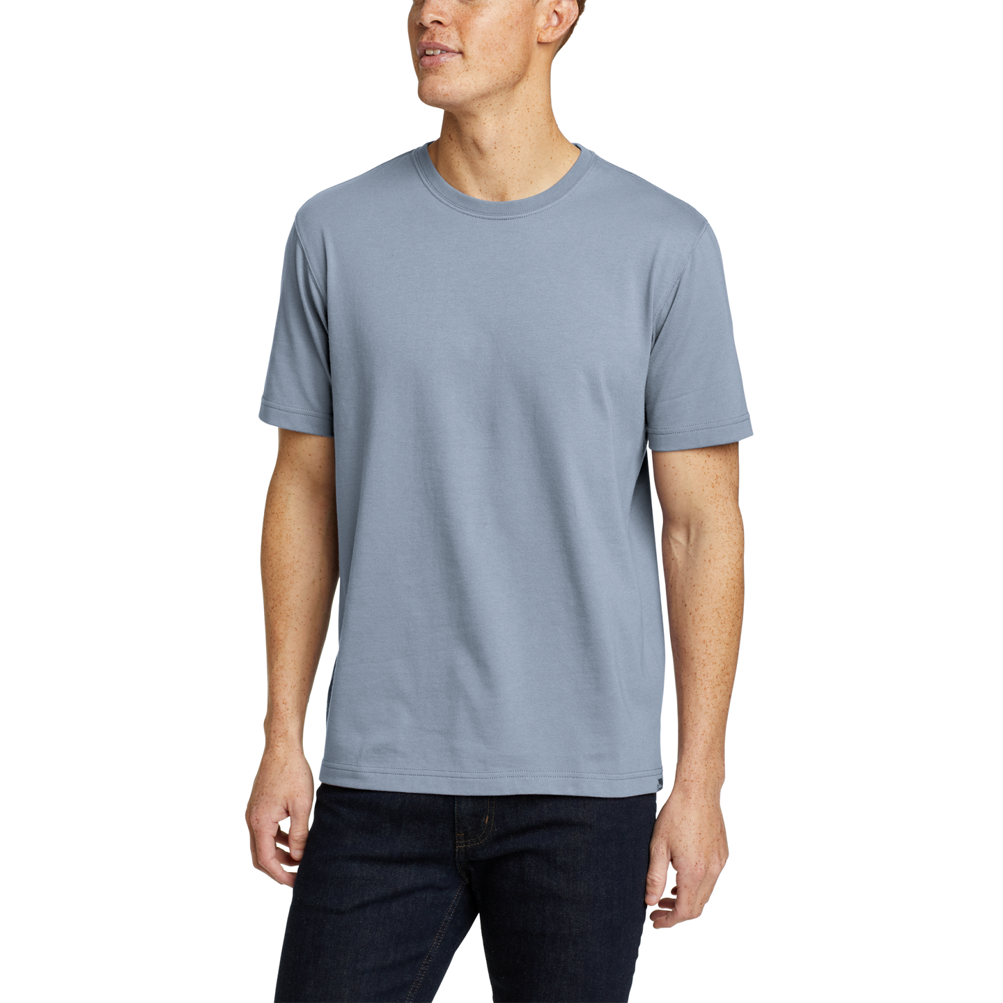 Men's Legend Wash 100% Cotton Short-Sleeve Classic T-Shirt-Slate Blue-Regular-27