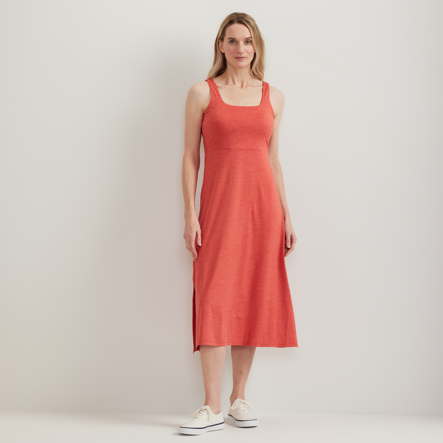 Women's Sightseer Knit Sl Dress-Tangelo-Regular-C1