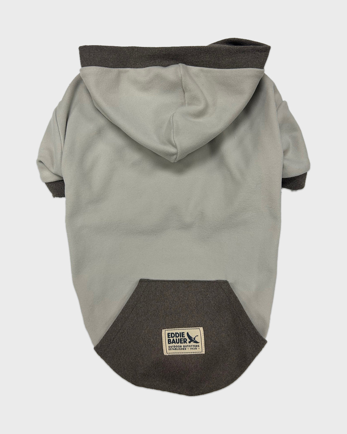 Dog Gray Hoodie with Charcoal Accent