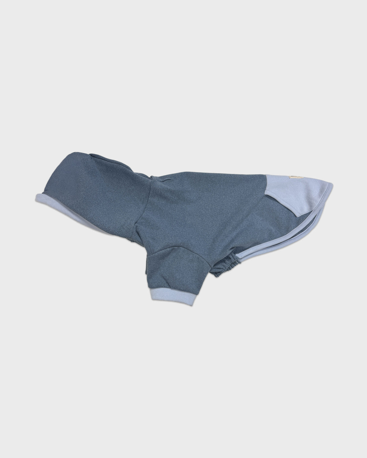 Dog Blue Hoodie with Accent Trim