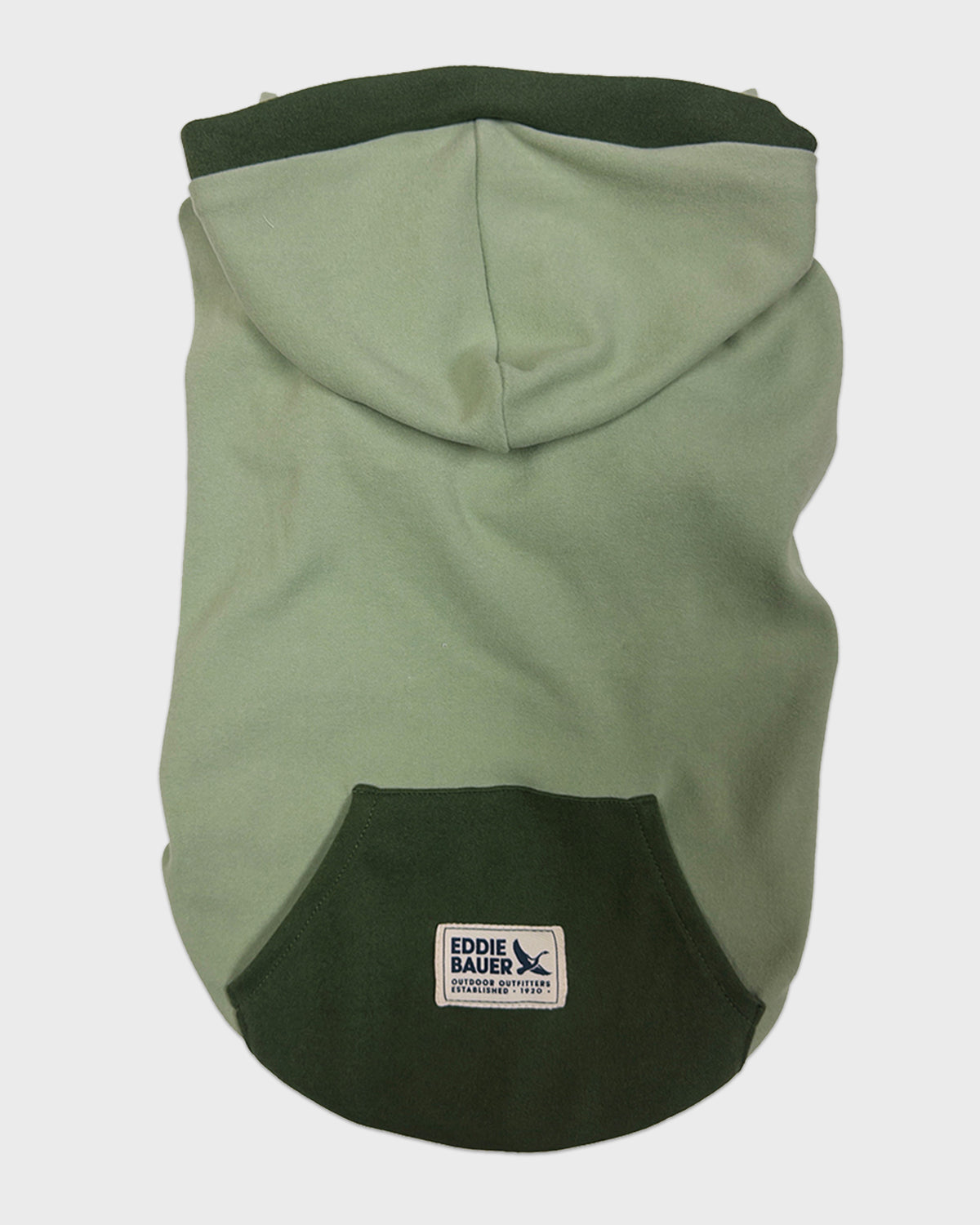 Dog Hoodie Sage with Accent Trim