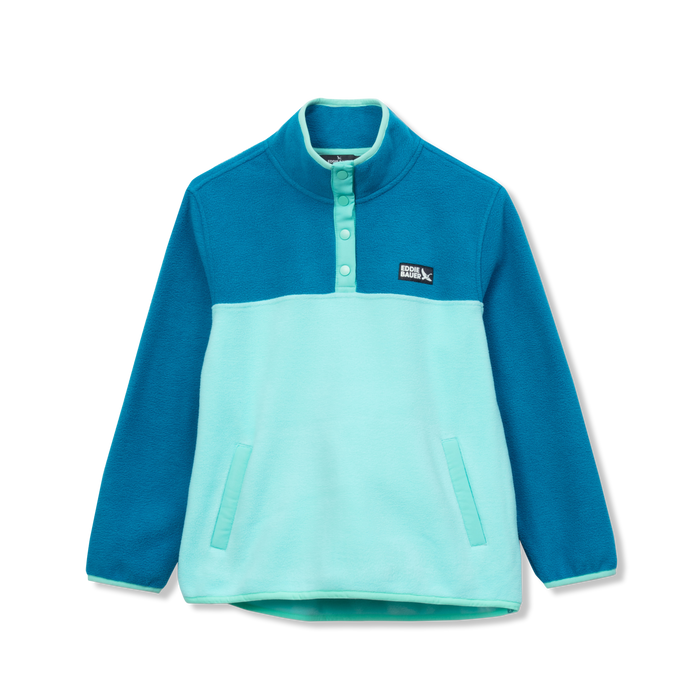 Girls Quest Fleece Snap Neck Pullover
