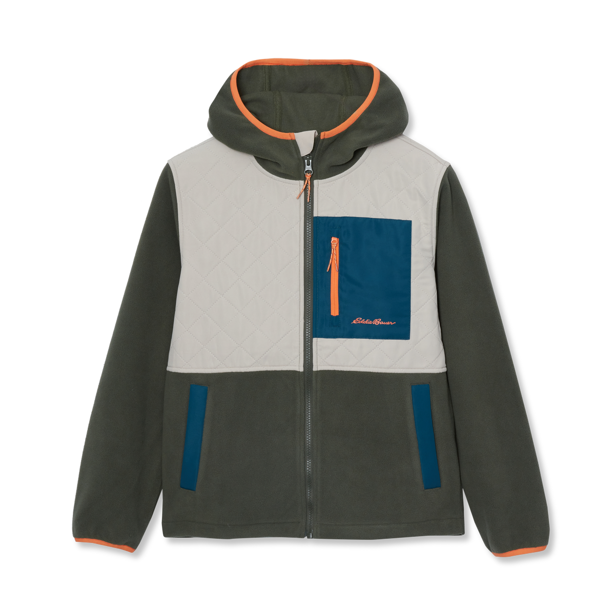 Kids' Mixed Media Fleece Jacket-Beetle