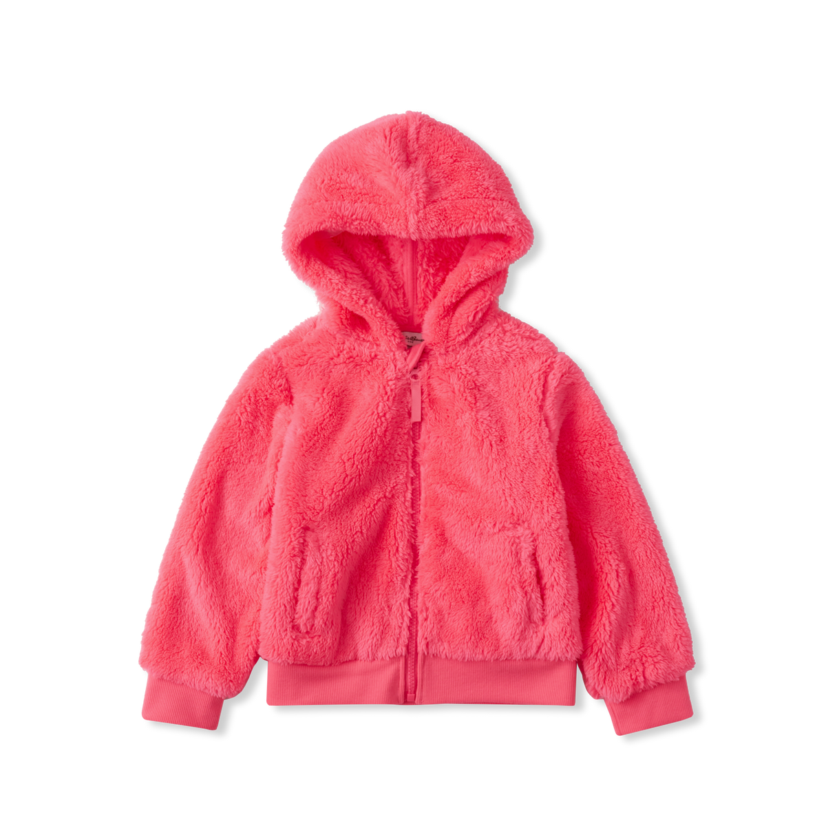 Toddler Hooded Quest Plush Fleece Jacket-Punch-4