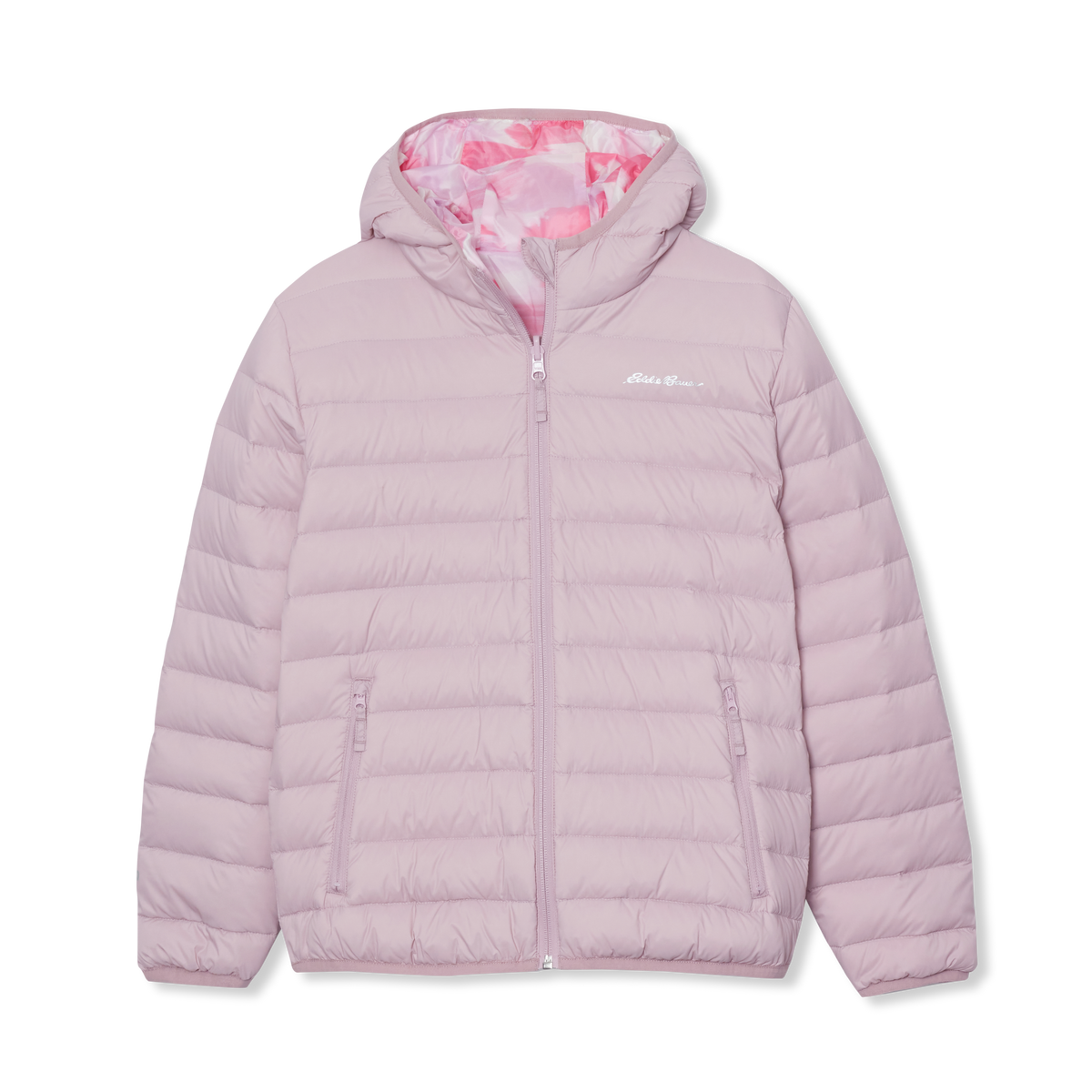 Kids' CirrusLite Reversible Down Hooded Jacket-Dawn Pink-7