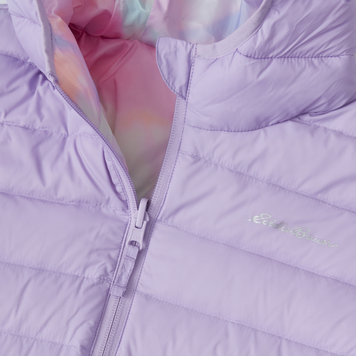 Kids' CirrusLite Reversible Down Hooded Jacket-Lilac Breeze-12