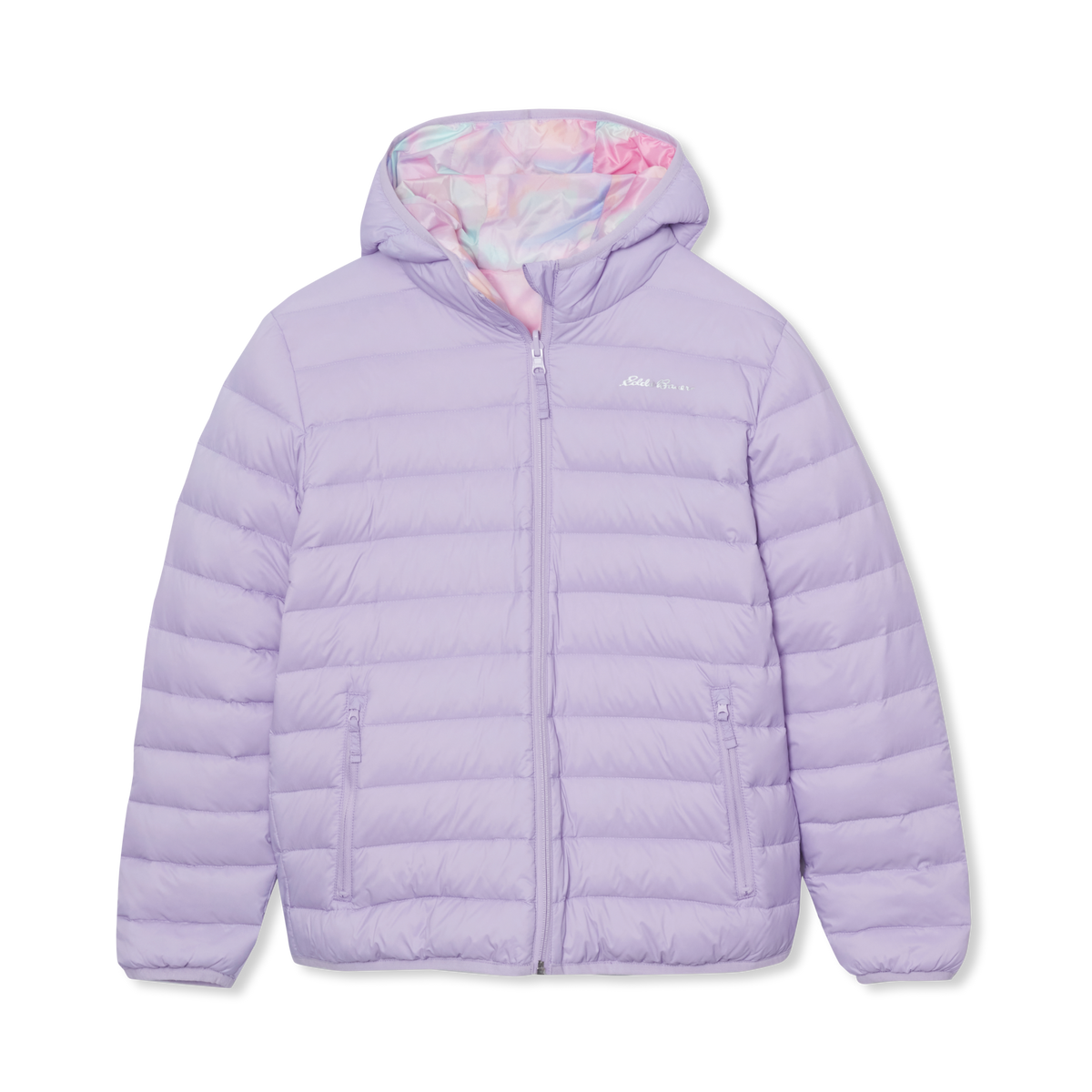 Kids' CirrusLite Reversible Down Hooded Jacket-Lilac Breeze-10