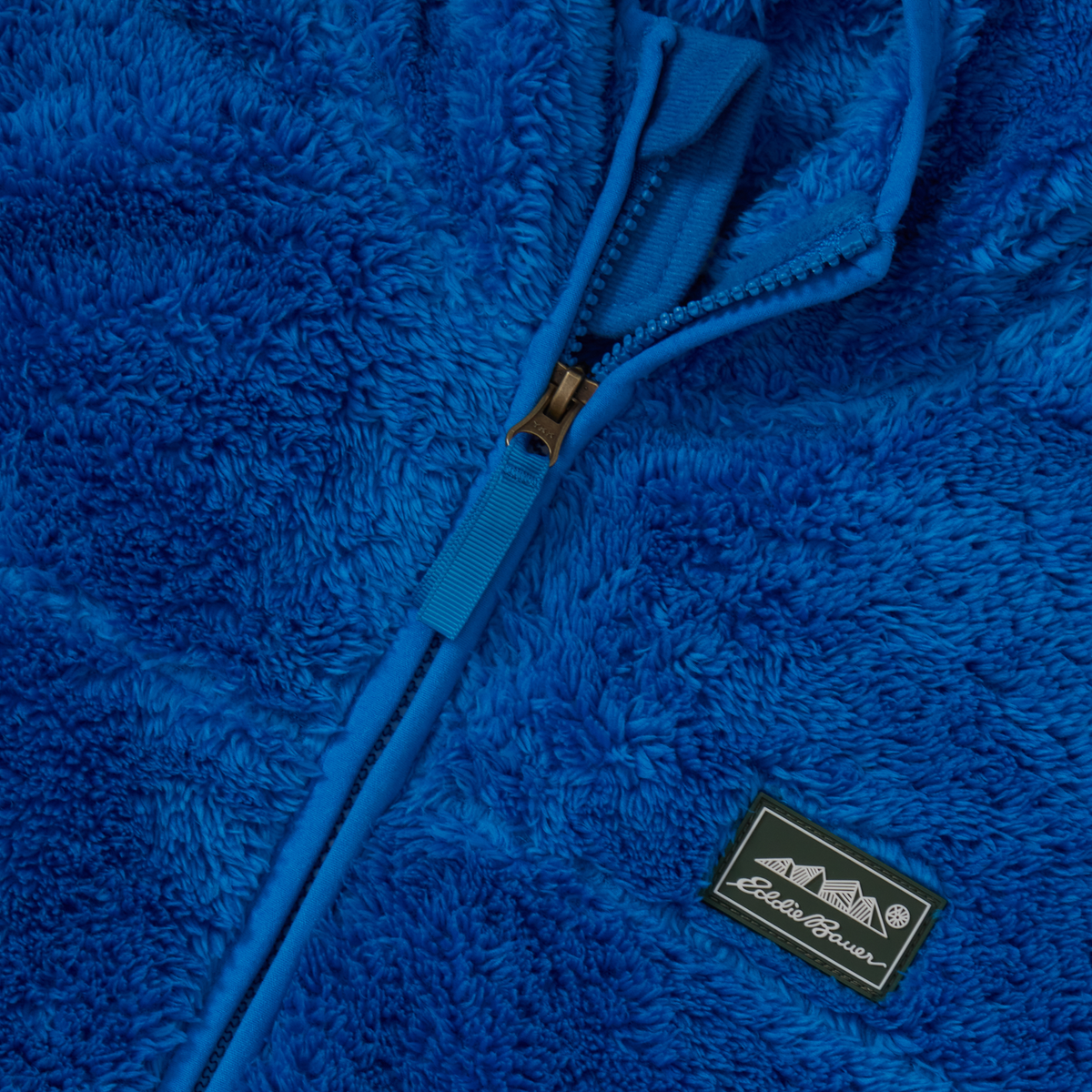 Kids' Hooded Quest Plush Fleece Jacket-French Blue-6