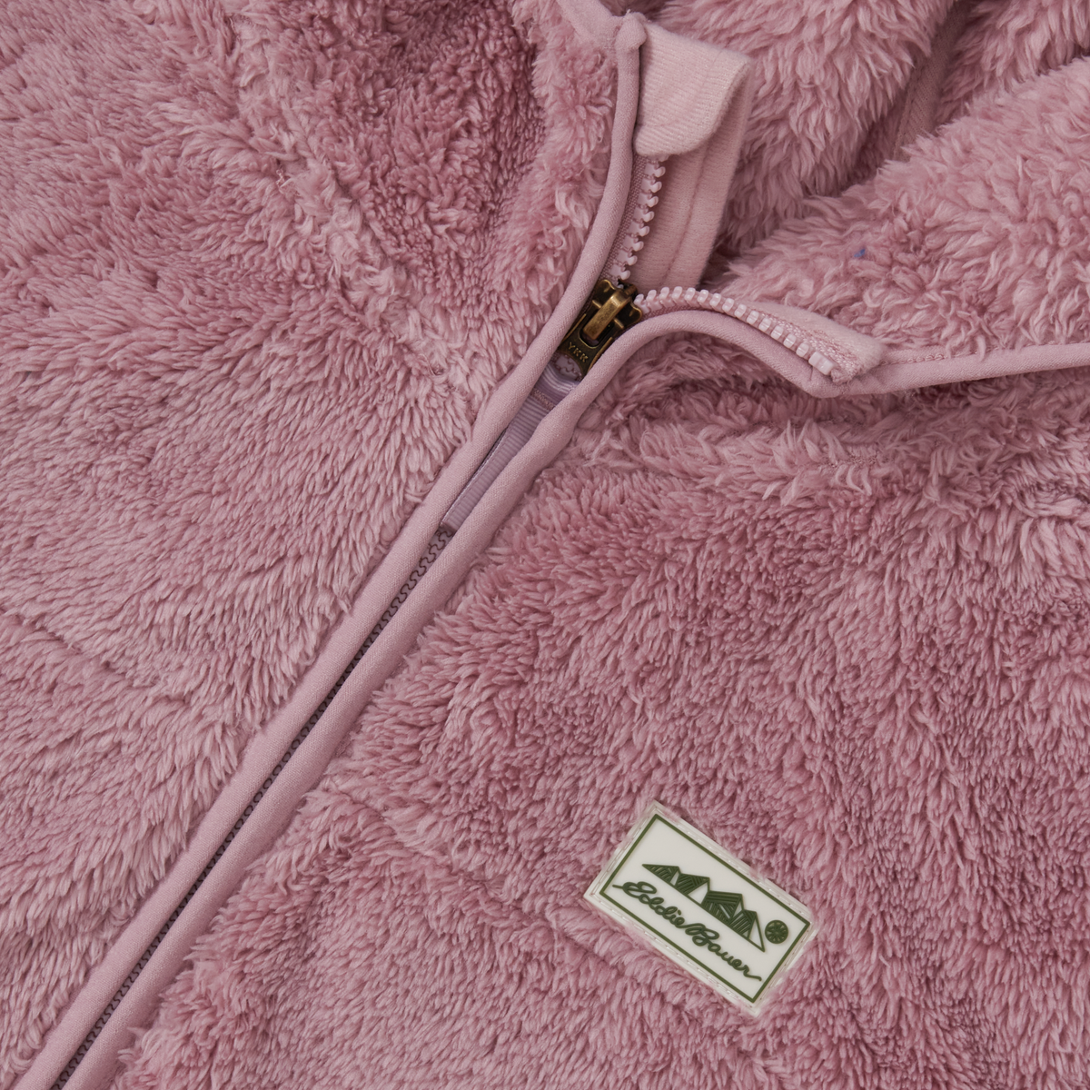 Kids' Hooded Quest Plush Fleece Jacket-Dawn Pink-9