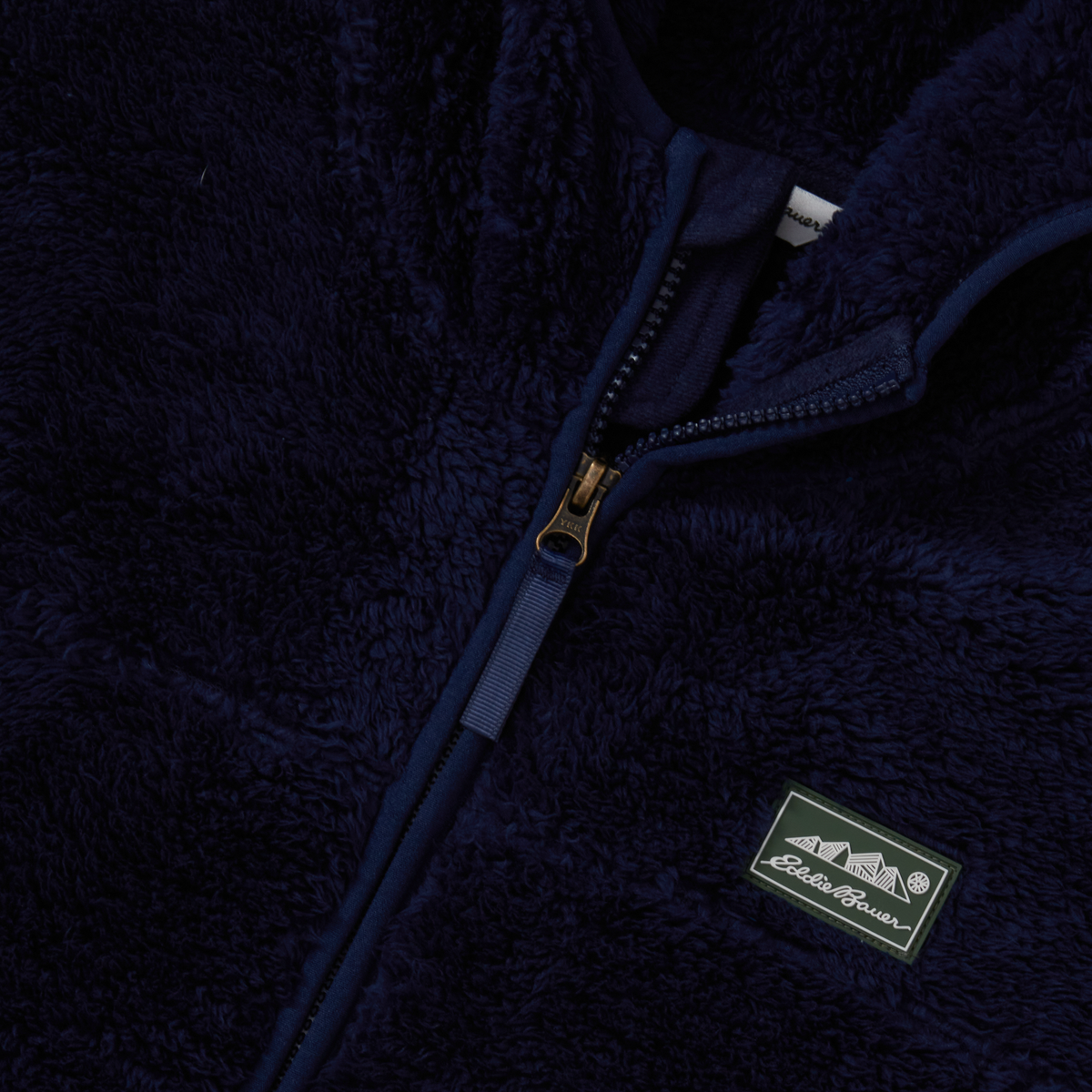 Kids' Hooded Quest Plush Fleece Jacket-Peacoat-12