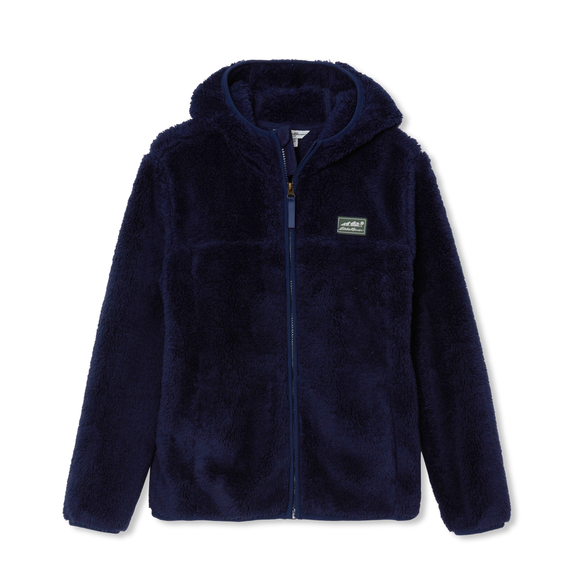 Kids' Hooded Quest Plush Fleece Jacket-Peacoat-10