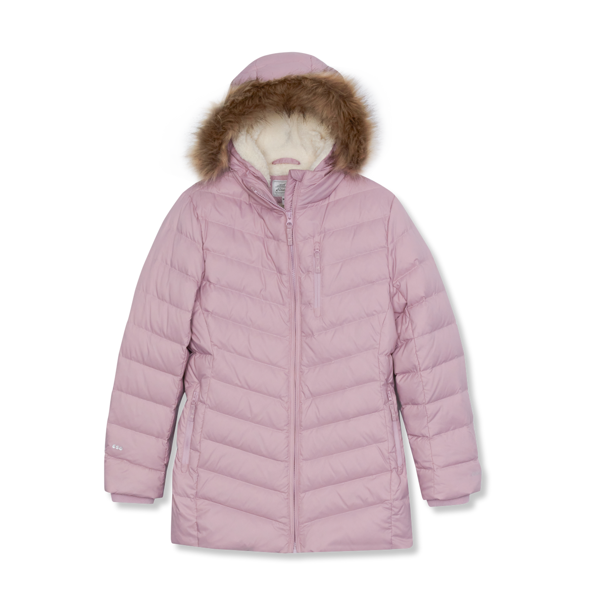 Girls' Sun Valley Down Parka-Dawn Pink-5