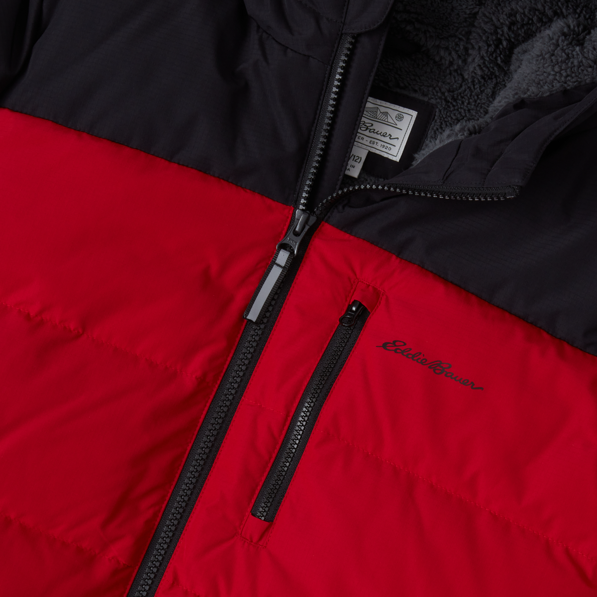 Boys' Classic Down Jacket-Equestrian Red-11