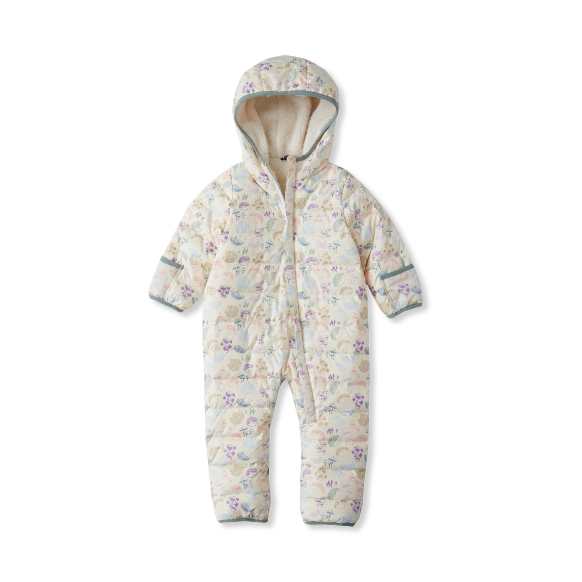 Infant Down Snowsuit-Egret-4