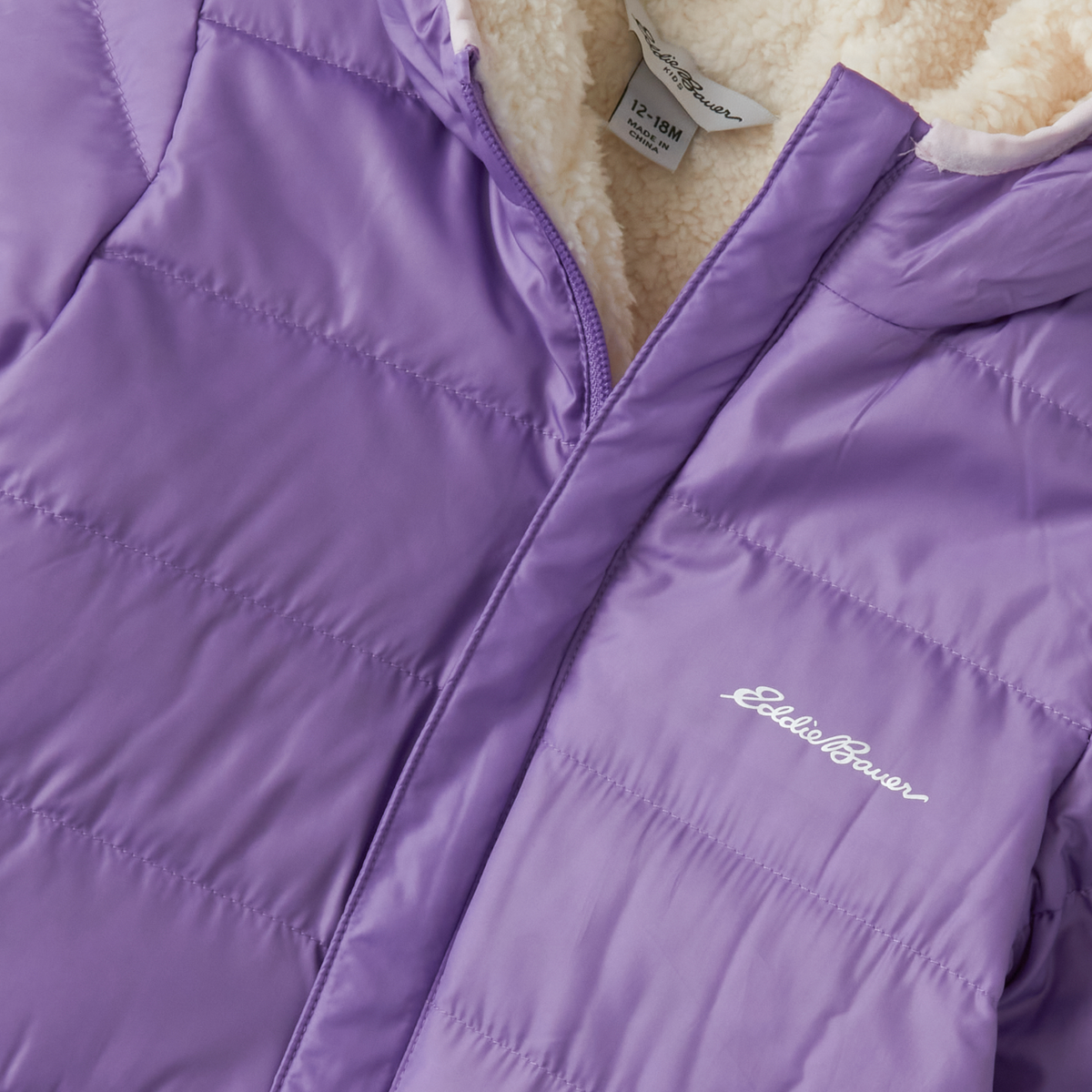 Infant Down Snowsuit-English Lavender-9