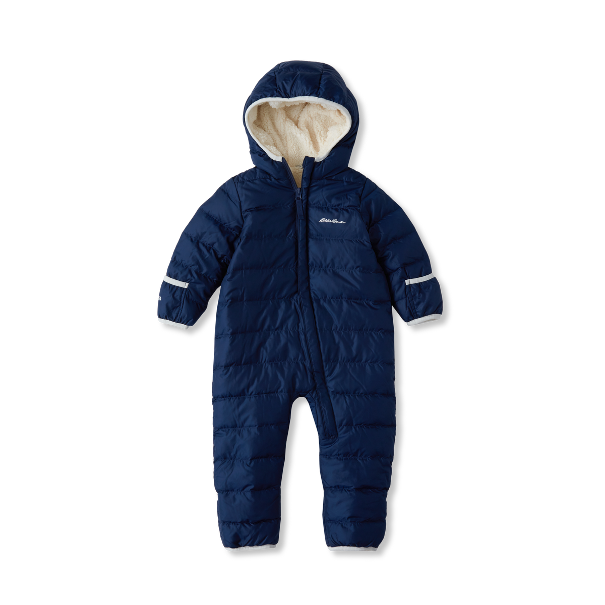 Infant Down Snowsuit-Navy Blue-13