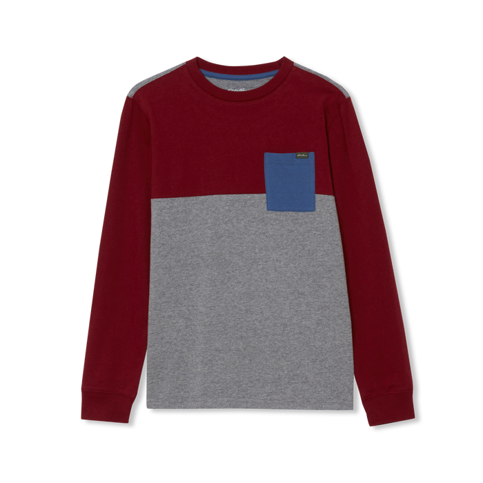 Boys' Long-Sleeve Pocket Tee