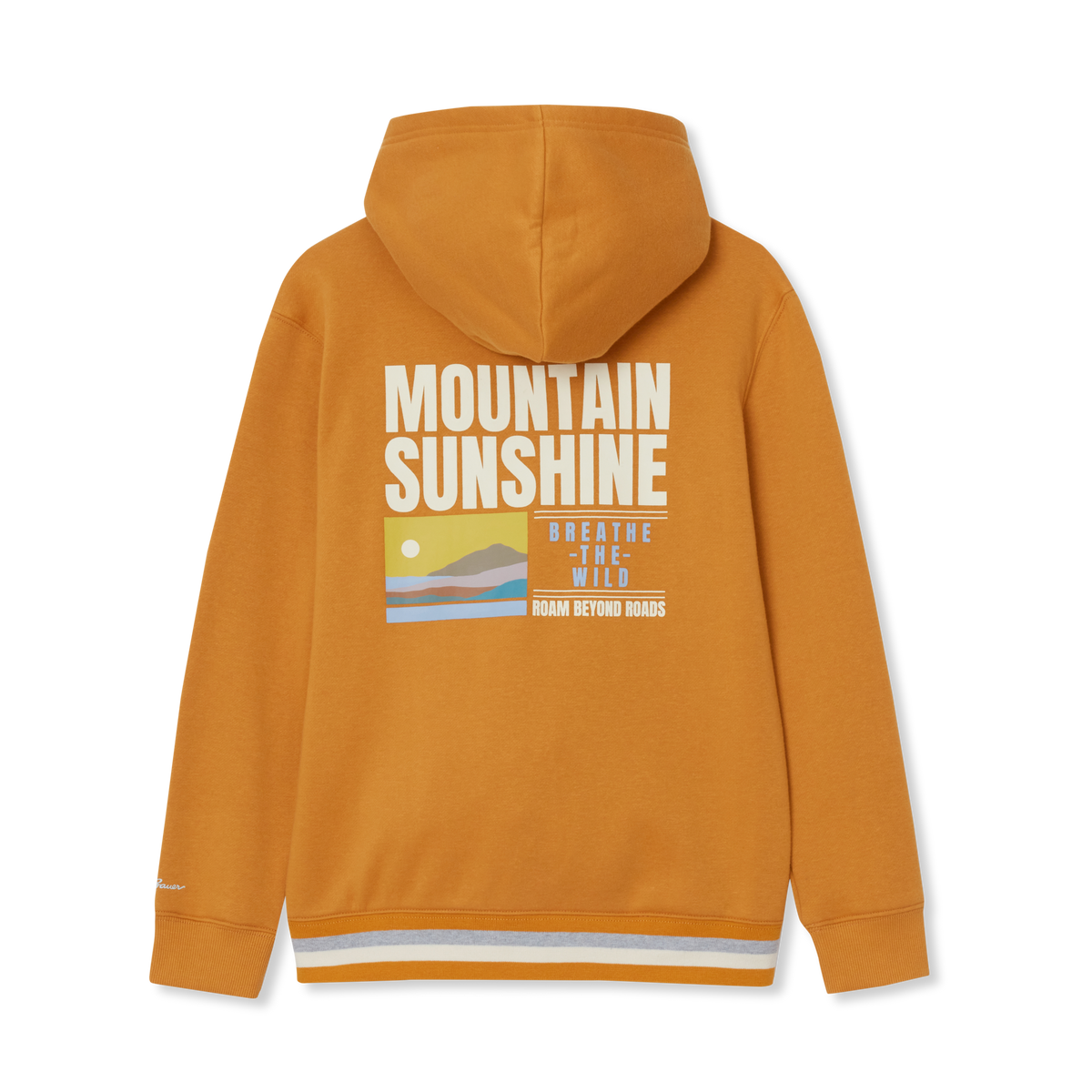 Boys' Camp Fleece Graphic Hoodie-Harvest Gold-2