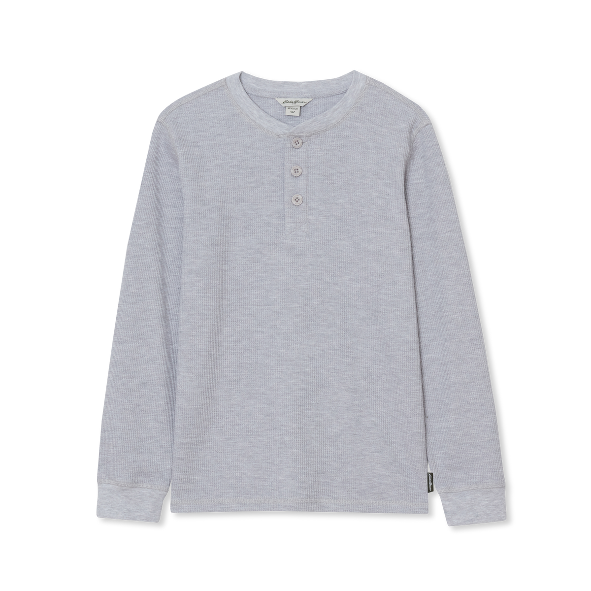 Boys' Long-Sleeve Thermal Henley-Gray Heather-7
