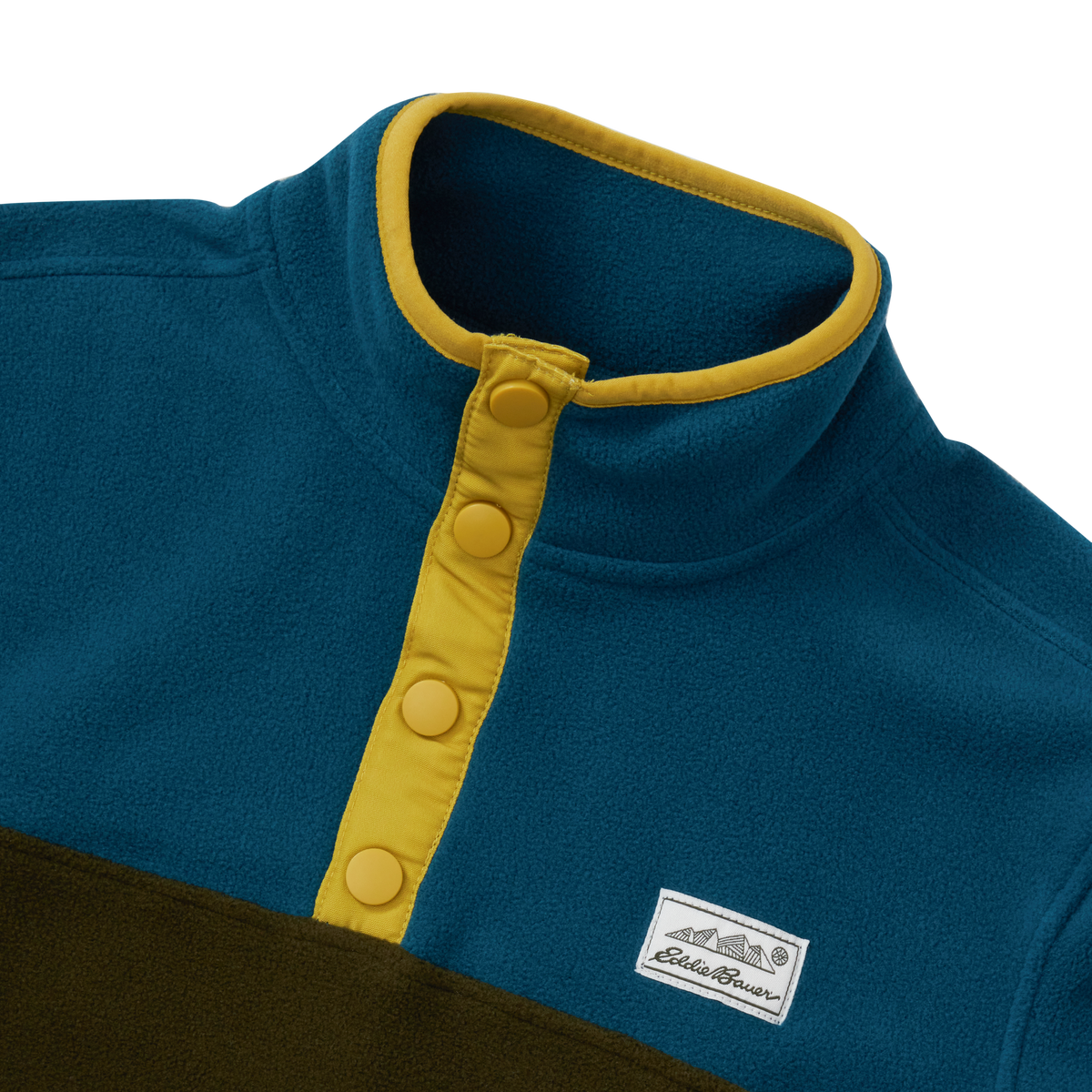 Boys' Quest Fleece Snap-Neck Pullover-Forest Night-6
