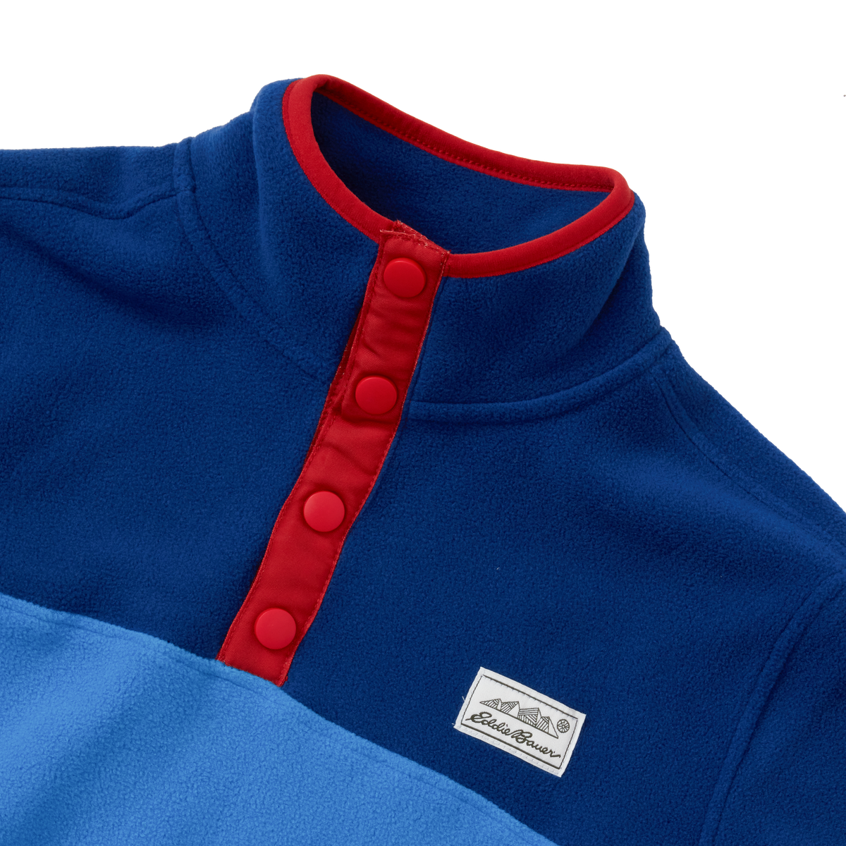 Boys' Quest Fleece Snap-Neck Pullover-French Blue-9
