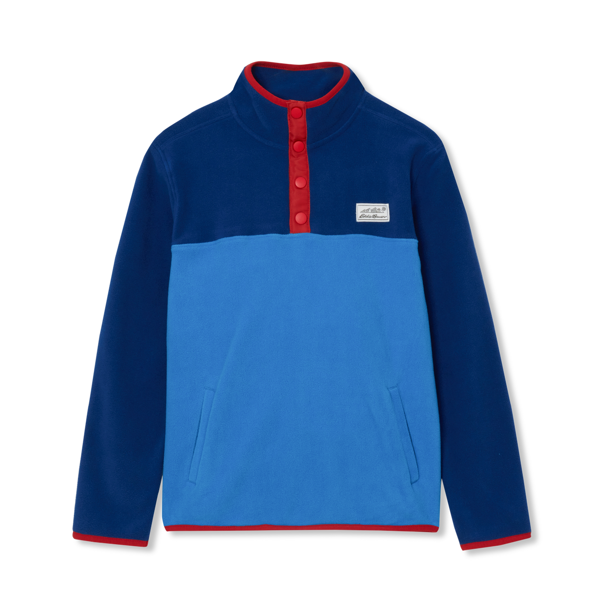 Boys' Quest Fleece Snap-Neck Pullover-French Blue-7