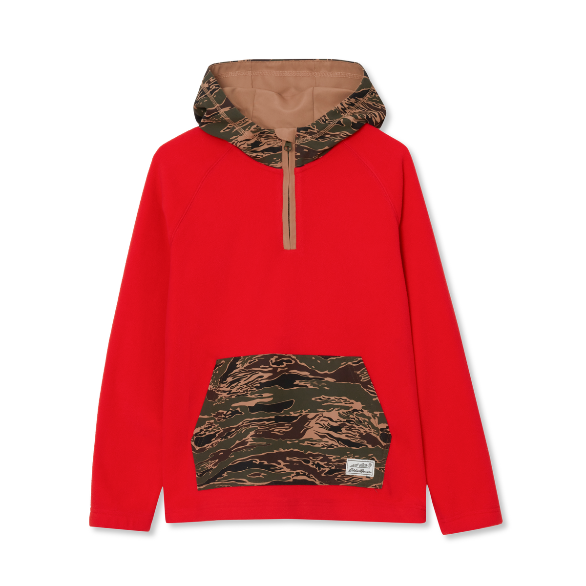 Boys' Quest Fleece Quarter-Zip Hoodie-Valiant Poppy-4