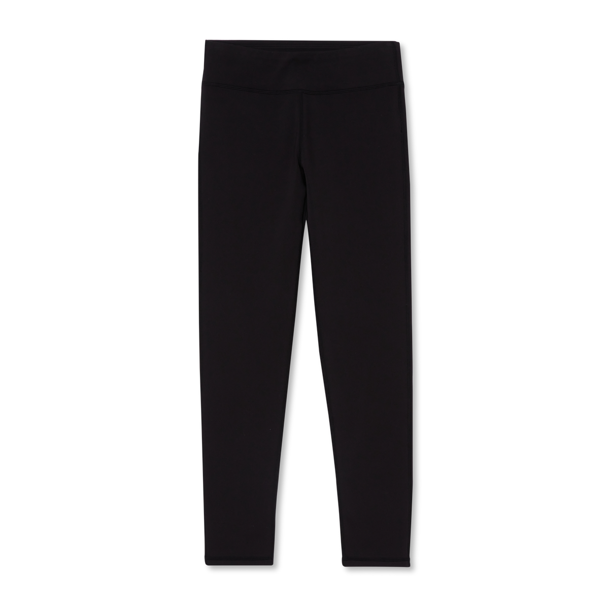 Girls' Trail Plush-Lined Leggings-Black Onyx-1