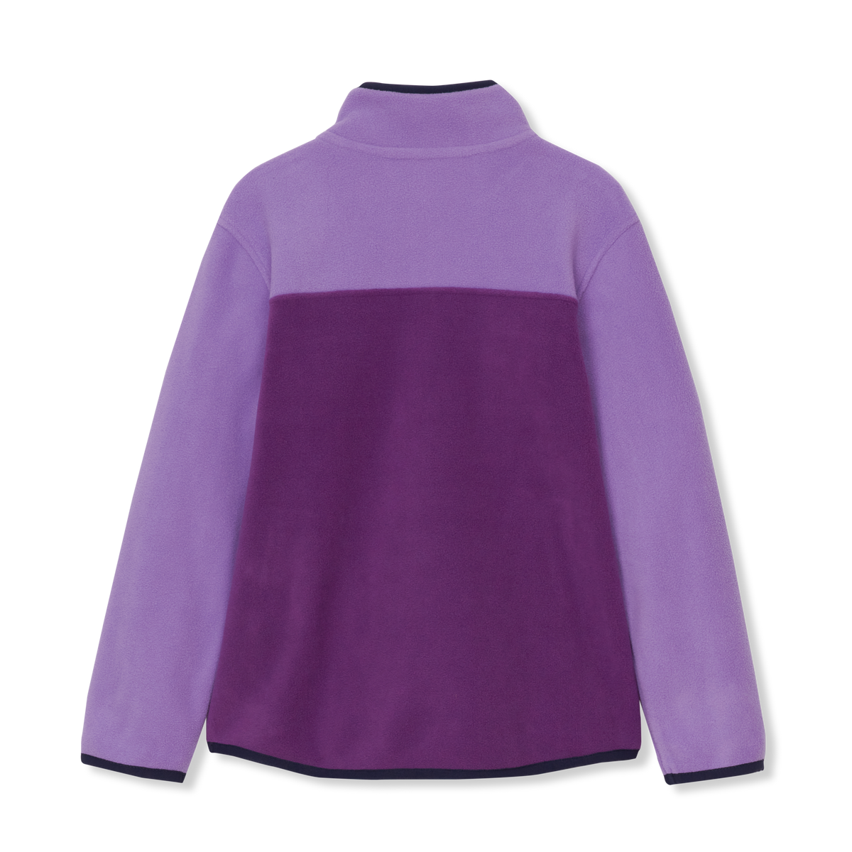 Girls' Polarfleece Quarter-Snap Pullover-Bright Violet-2
