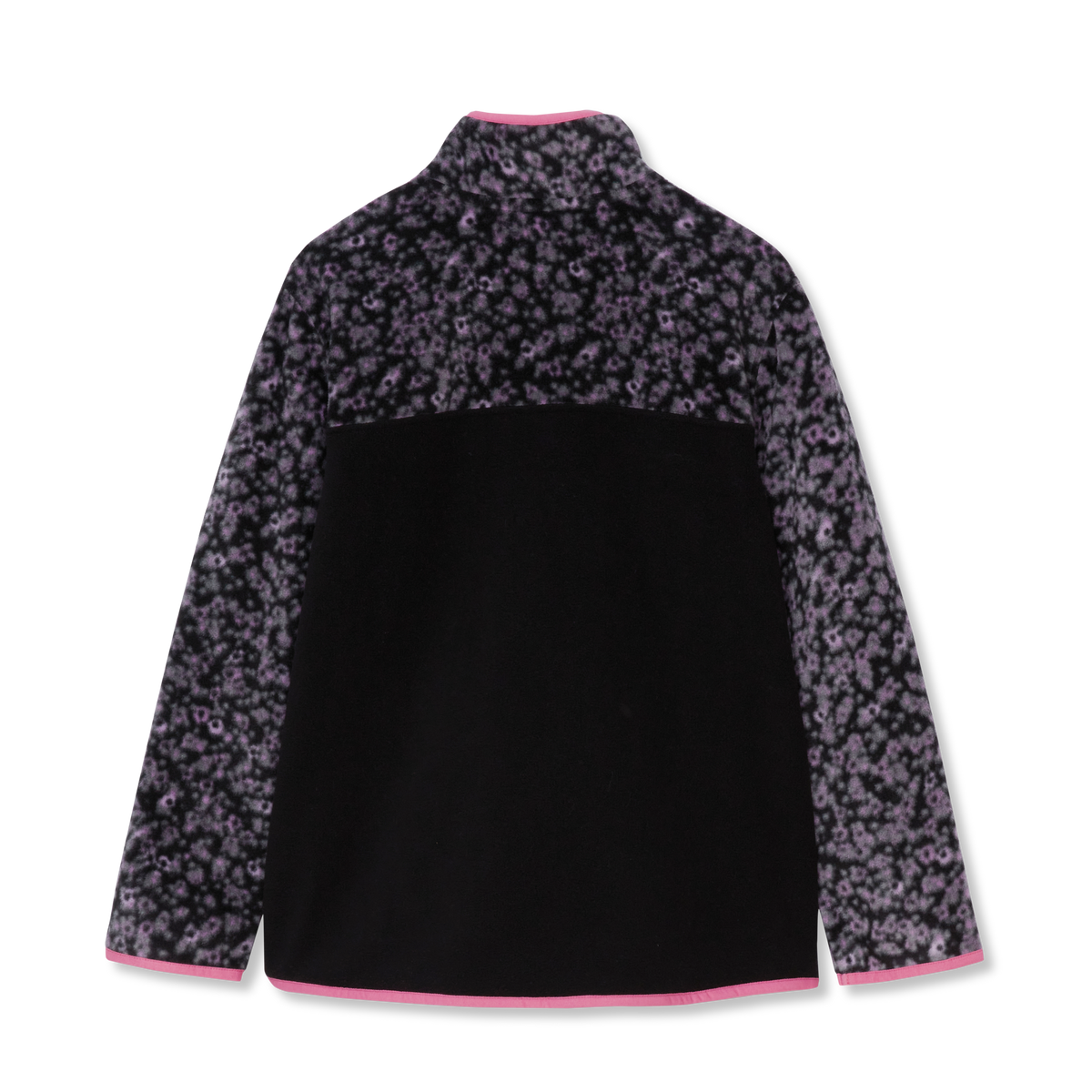 Girls' Polarfleece Quarter-Snap Pullover-Black Onyx-5