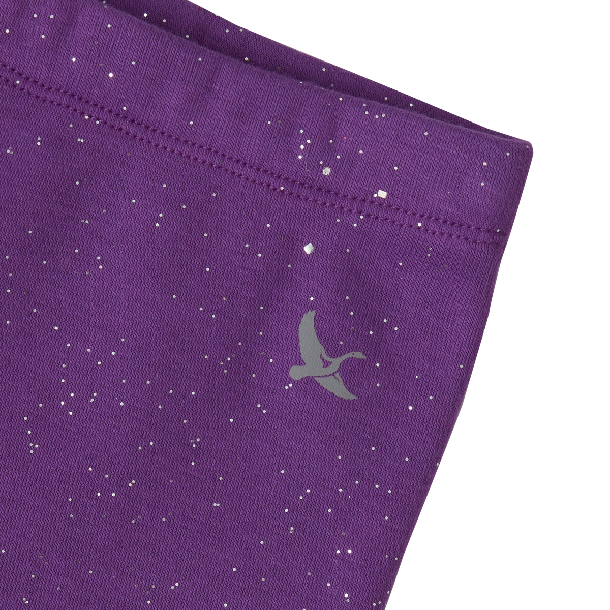 Girls' Plush-Lined Sparkle Legging-Bright Violet-3